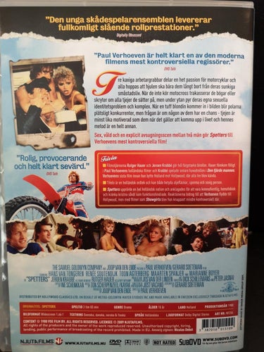 Spetters (1980) Paul Verhoeven med Rutger Hauer, Jeroen Krabbé.