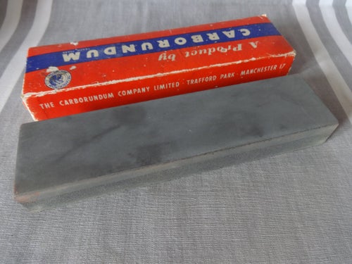 CARBORUNDUM, Trafford Park, Manchester - SLIPSTEN 20 cm lång - i skick SOM NY!!!