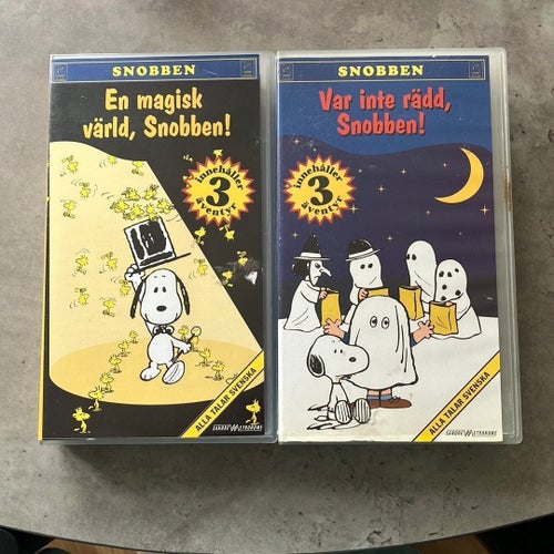 Snoopy VHS: En magisk värld, Snobben! & Var inte rädd, Snobben!