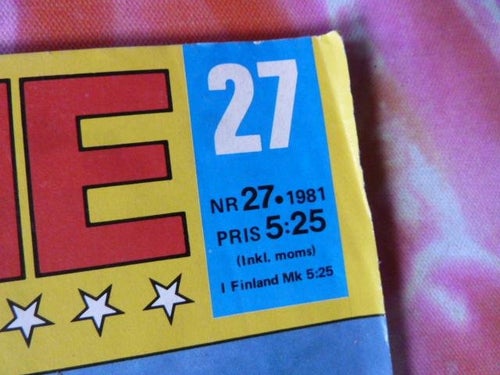 SERIEMAGASINET, NR 27-1981, TIDNING