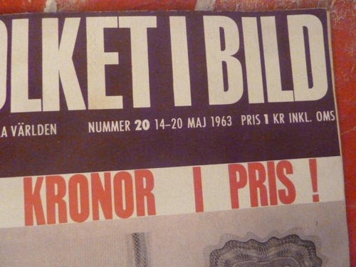 NYA FOLKET I BILD, NR 20 - 1963, TIDNING