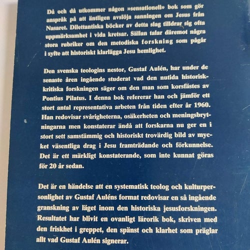 Jesus i nutida historisk forskning av Gustaf Aulén