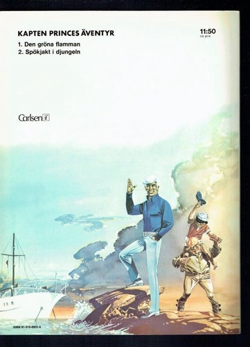 Kapten Princes äventyr - Den gröna flamman (Fint skick)