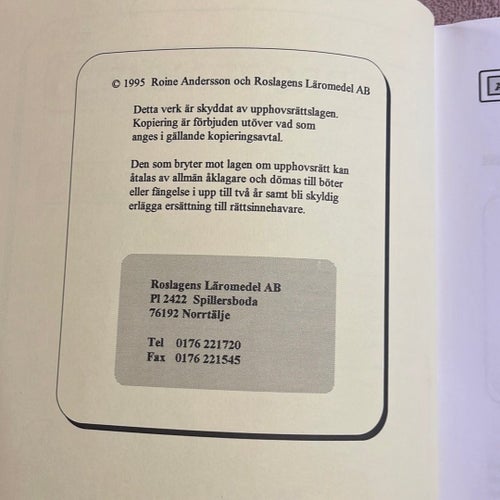 Mjuklödning och Kontaktpressning - Roslagens Läromedel AB