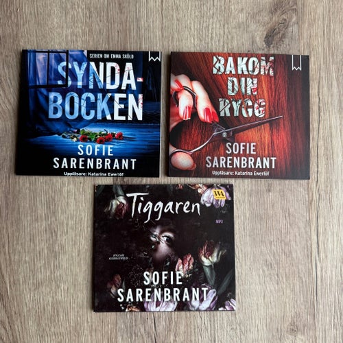 Ljudböcker Sofie Sarenbrant - Syndabocken, Bakom din rygg, Tiggaren
