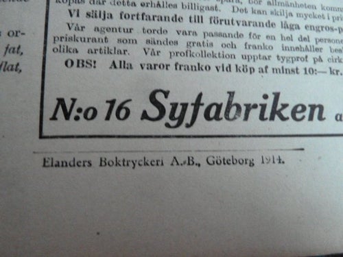 TIDSFÖRDRIF, 1914, SKYMNINGSTANKAR, TIDNING