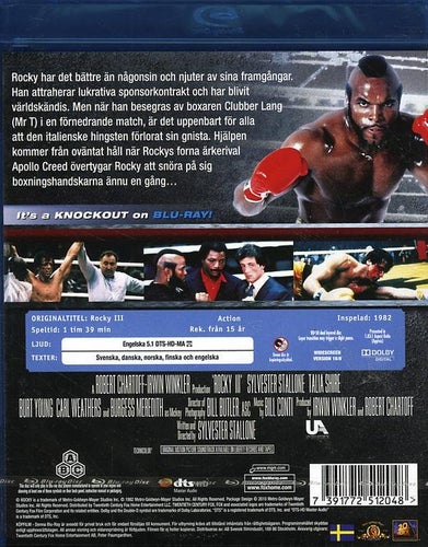 Rocky III / Rocky 3 (1982) Sylvester Stallone, Hulk Hogan, Mr T.