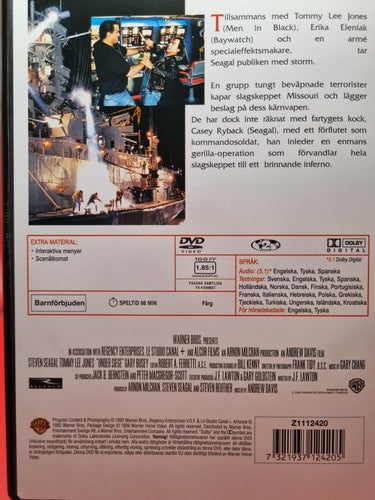 Under Belägring - Oklippt version (1992) Andrew Davis med Steven Seagal