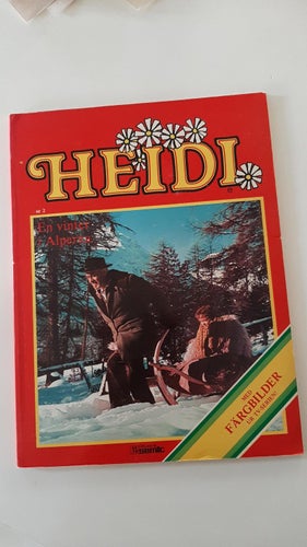 HEIDI NR 2 EN VINTER I ALPERNA NOSTALGI TV SERIE TRYCKT 1979
