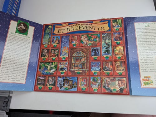 Vintage Charles Dickens A Christmas Carol Story Book Set & Advent Calendar