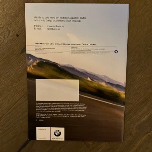 BMW Motorrad Modellprogram 2003 Broschyr