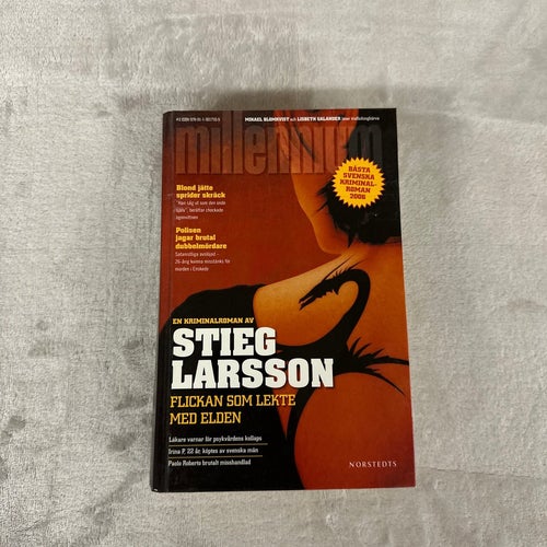 Stieg Larsson – Flickan som lekte med elden | Inbunden | Millennium | ISBN 97891