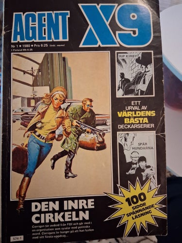 AGENT X9 Nr 1 1980 första numret - semic