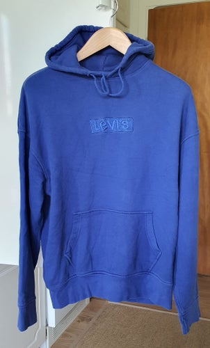 Levi's blå huvtröja, storlek M