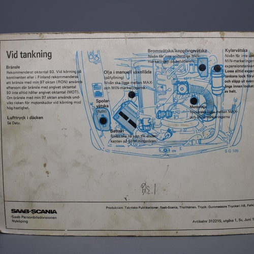 Instruktionsbok SAAB 99 M 1983