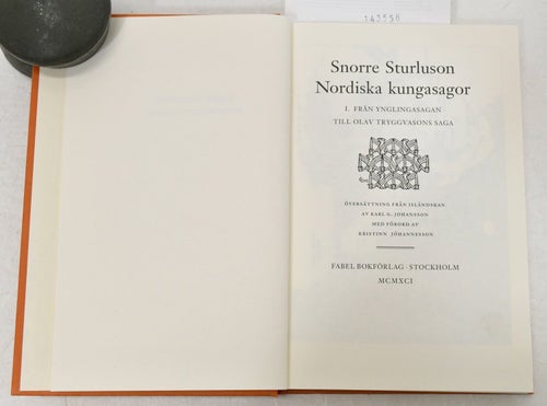 Nordiska kungasagor D.1 / Snorre Sturluson