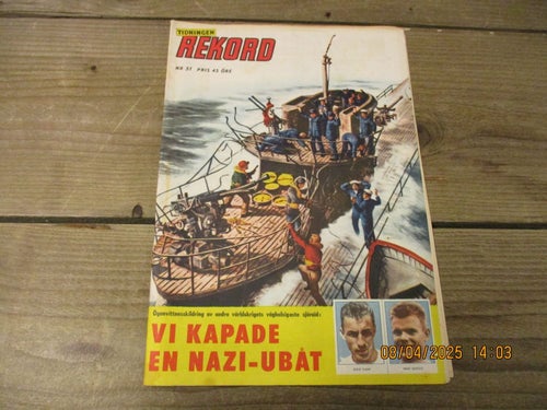 Tidningen REKORD Nr 31-1959, Lagbild Svenska Landslaget