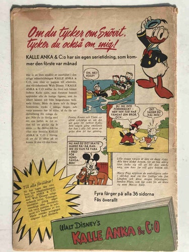 Walt Disney´s Serier - 1951:9 VG