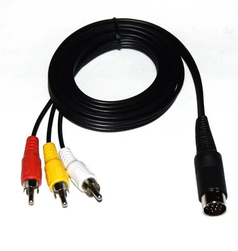 A/V AV Kabel Kompositkabel Atari ST 2m *NYTT*