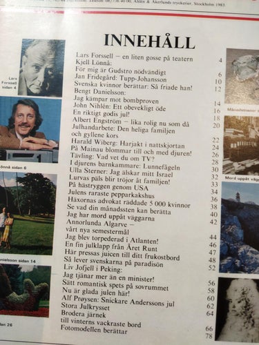 Åretrunts nr 52 Jul tidning med 8 Julkort. Very Fine plus