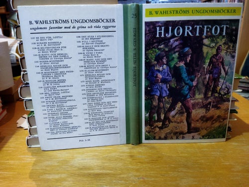 Hjortfot - Edward S. Ellis, Wahlströms ungdomsböcker 25, Very Fine+