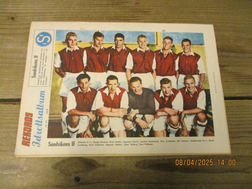 Tidningen REKORD Nr 43-1959, Lagbild Sandvikens IF