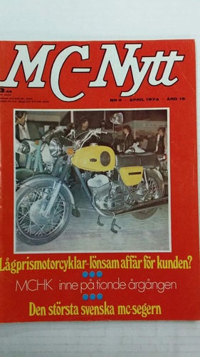 MC-Nytt 4 1974: MZ TS 250, CZ 125 Sport, Jawa 250 Californian, Honda CB 250 K4