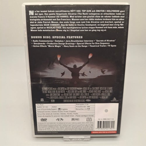 The Rock - Sean Connery, Ed Harris - Region 2, DVD-Film, Svensk text, Fint skick
