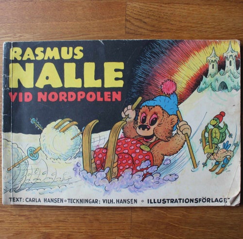 Rasmus Nalle 1954 NR vid nordpolen