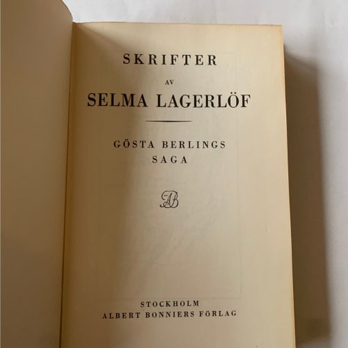 Gösta Berlings saga av Selma Lagerlöf
