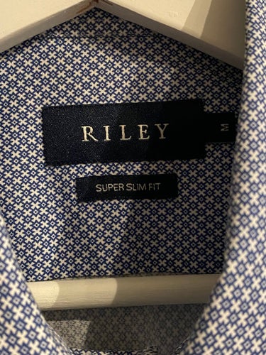 Riley blå skjorta, storlek M