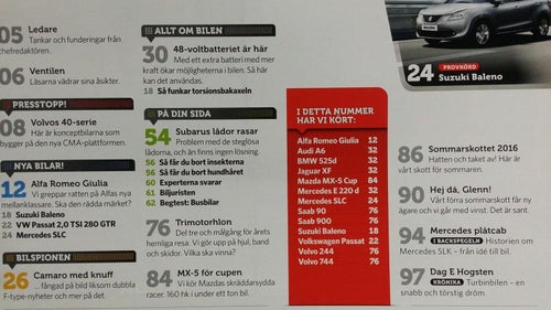 Teknikens Värld nr 14 2016: Jaguar XF vs BMW 525d, Audi A6 TDI, Mercedes E 220 d