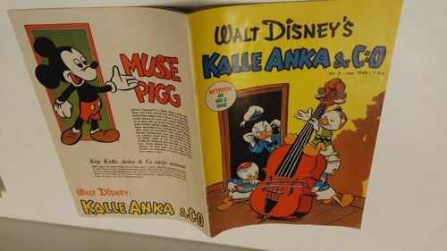 Walt Disney's Kalle Anka C:o 1948 nr 3. Nytryck av nr 3 1948. Very Good