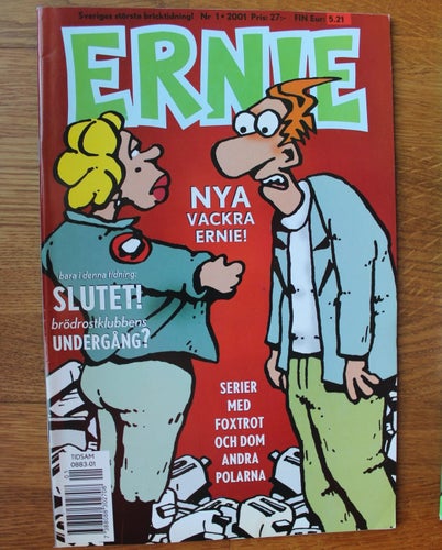 Ernie 2002 NR 1 feltryckt står 2001 men är 2002