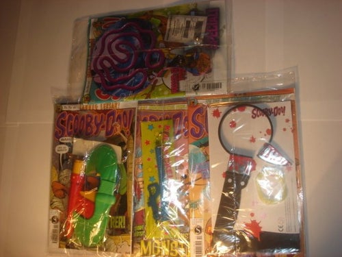 4 st SCOOBY DOO I ORIGINAL PLAST m leksak 2009 Nr 9 - 12