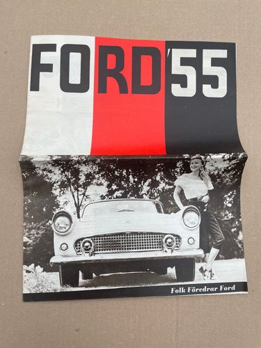 Försäljningsbroschyr / Tidning FORD 55 / 1955