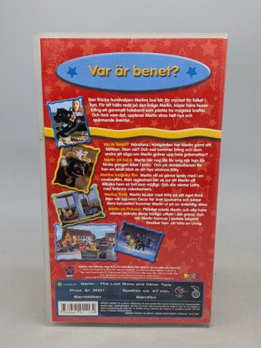 Merlin den magiska valpen - Var är benet? - Svenskt tal - VHS