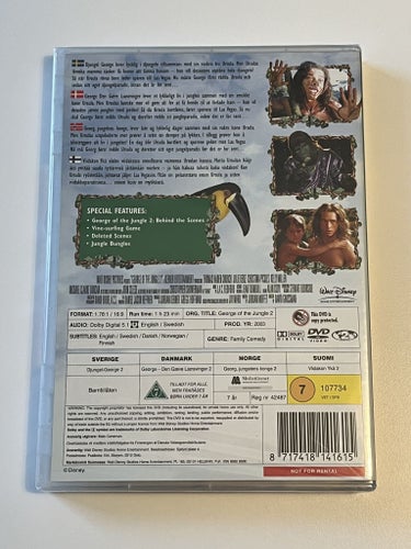 George of the jungle 2 (Christopher Showerman & Julie Benz, 2003). Inplastad DVD