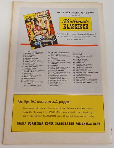 Illustrerade klassiker nr 51 (1958) / Första upplagan / FR/GD