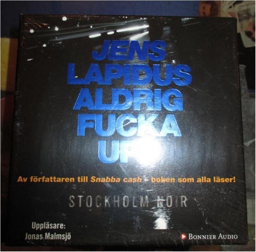 Ljudbok, CD- bok, Jens Lapidus, Aldrig ficka upp, Ny, inplastad