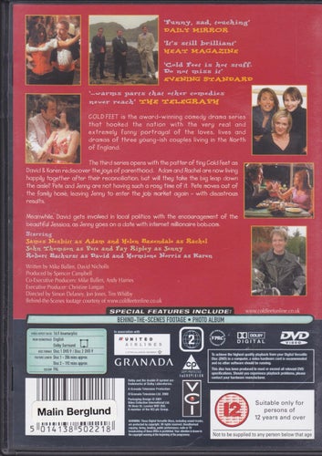 DVD / Cold Feet / Series 3 / 2-disc / Nyskick / OBS! Ej svensktextad!