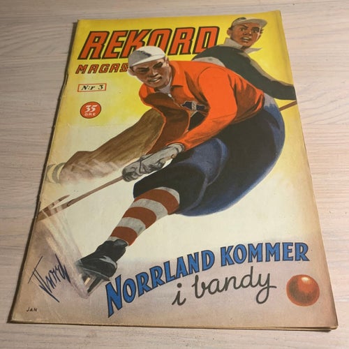 Tidningen Rekord Rekordmagasinet 1951 nr 3 - (baksidan saknas)