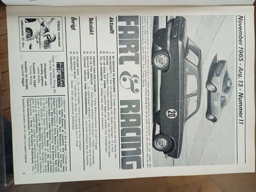Motorrevyn Fart & Racing Nr 11 Nov. 1965