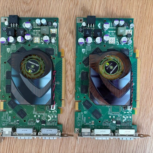 2x NVIDIA Quadro FX 3500 256MB SLI-kit – G71 / GeForce 7900 GS-era