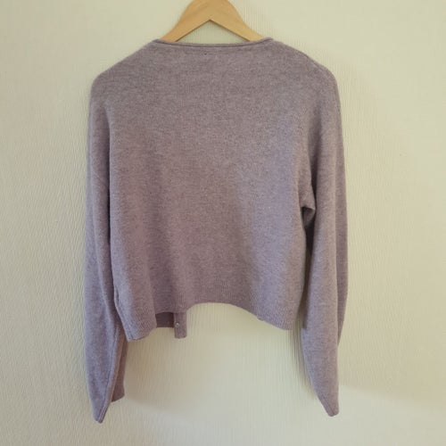 Lindex, ljust lila kofta, storlek L
