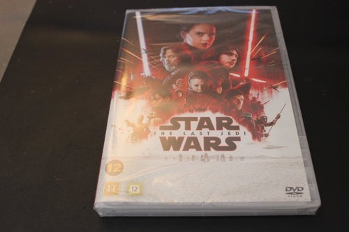 DVD-film: Star Wars - The last Jedi (NY, INPLASTAD!)