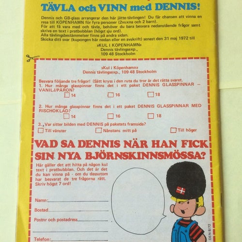 Dennis nr 8 från 1972