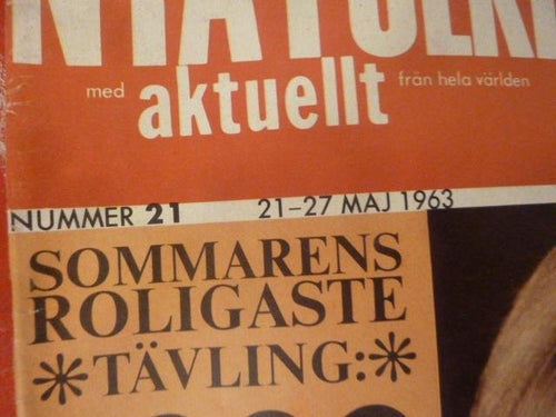NYA FOLKET I BILD, NR 21 - 1963, TIDNING