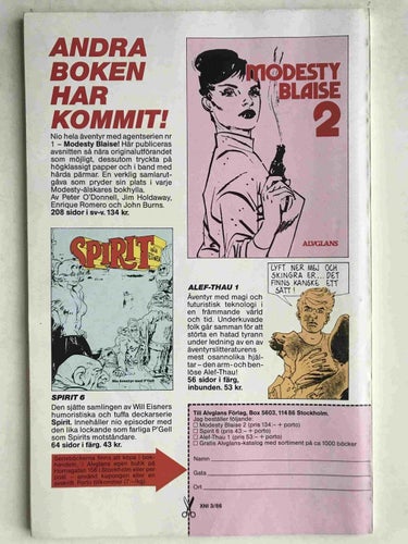 Agent X9 - 1986:3 FN-VF