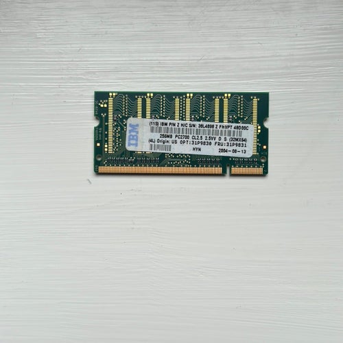 IBM Hynix 256MB DDR 333MHz CL2.5 PC2700S-25330 RAM-minne